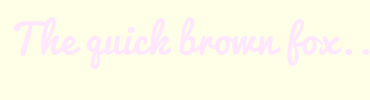 Image with Font Color FFE8FF and Background Color FFFFE8